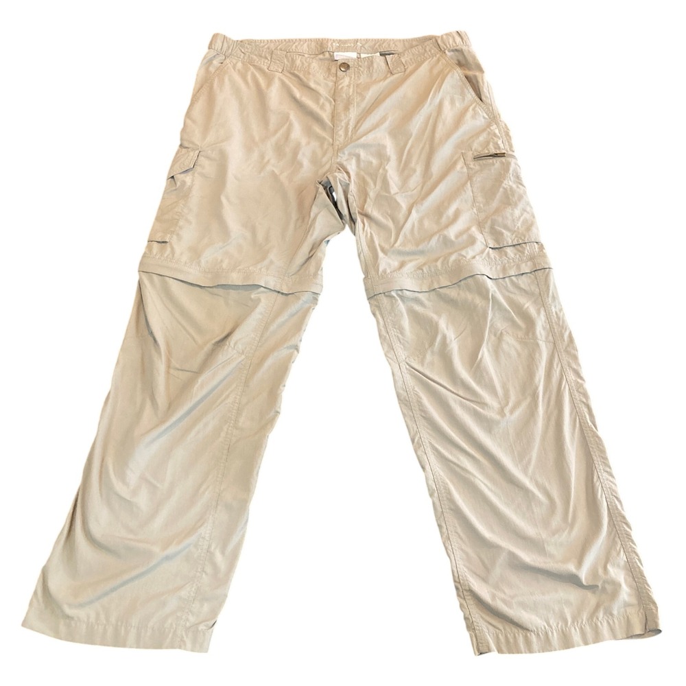 Columbia Mens 40x30 Tan Omni Shade‎ Convertible Cargo Hiking Pants AM8004